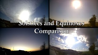 Solstices and Equinoxes 4way Comparison [upl. by Anileda309]