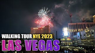 Las Vegas New Years Eve Walkthrough 2023  NYE 2023 In Las Vegas [upl. by Htrag587]