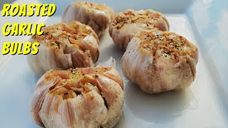 Roasted Garlic Bulbs Recipe  Super Simple [upl. by Rolan957]