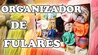 Cómo Hacer un Organizador de Fulares  Tutorial Reciclaje [upl. by Dloreh]