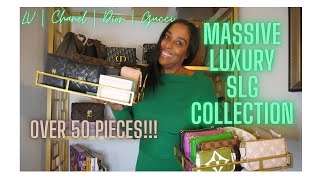 MY LUXURY SLG COLLECTION  OVER 50 PIECES  CHANEL LOUISVUITTON GUCCI [upl. by Ezarra631]