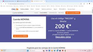 🤑 Ing Direct 200€ GRATIS ¡Fácil  Cuenta Nómina y Naranja Octubre 2024  Opiniones de clientes 🤑 [upl. by Weywadt]