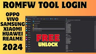 RomFw Tool V603  New Unlock Tool  Unlock Tool 2024  OppoVivosamsungXiaomi Unlock Free [upl. by Cerys795]