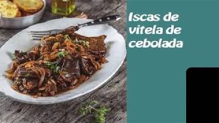 ISCAS DE VITELA DE CEBOLADA  RECEITAS [upl. by Flor]