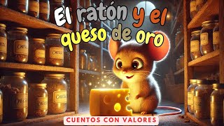 🐭✨ El Ratón y el Queso de Oro 🧀 Cuentos infantiles  Cuentos para dormir en español [upl. by Htebesile]