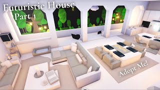 Aesthetic Modern Luxury  Futuristic Home  PART 1  Speed Build and Tour  ADOPT ME [upl. by Nimref576]