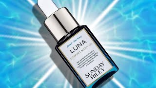 Sunday Riley Luna Retinol Sleeping Face Oil  Honest Review and Results [upl. by Ahterod]