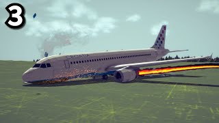 Failed takeoffs Emergency landings Collisions and more  Besiege 3 [upl. by Ysac]