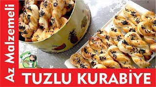 Pratik ve Az Malzemeli Tuzlu Kurabiye Nasıl Yapılır  Gülün Tarifleri [upl. by Nwahsek818]