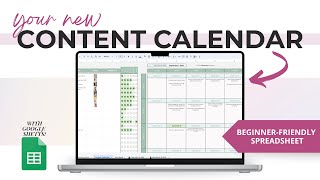 How to Create a Content Calendar for Social Media that will help you Grow  Google Sheet Planner [upl. by Dudley93]