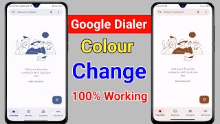 Change Google Dialer Colour 2024  How to Change Google Dialer amp Messages Theme Colour [upl. by Gut]