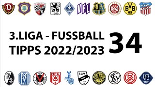 FussballTipps 3Liga  34Spieltag  Saison 20222023 [upl. by Nicolas]