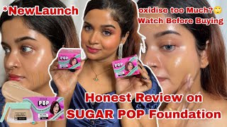 New SUGAR POP Daily Wear Mousse Foundation Honest Review Swatches  WearTest Transferproof Test [upl. by Kenric173]