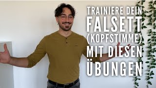 Trainiere dein Falsett Kopfstimme mit diesen Übungen Männerstimme [upl. by Isiah]