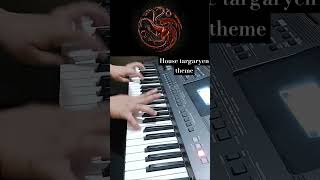 House Targaryen Theme On Piano from Game Of Thrones and House of the Dragon shorts [upl. by Daphie]