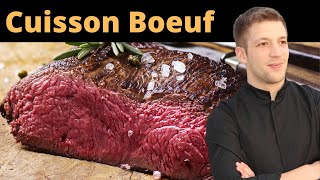 réussir la CUISSON dun STEAK de bœuf [upl. by Britney997]