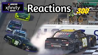 2024 Xfinity Kansas Reactions  Kansas Lottery 300 [upl. by Ahsiena]