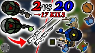 INSANE 2V20 WIN LONE SURVIVRS  DUAL AWMS  17 KILLS in 50v50   Survivio [upl. by Eidson]