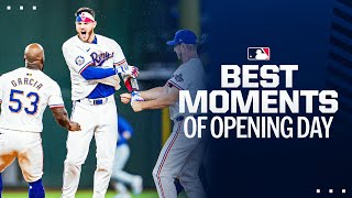 Best moments from Opening Day 2024 feat Adolis García Mike Trout Vladimir Guerrero Jr amp more [upl. by Latimore]