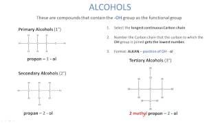 Alcohols A Revision ALevel Chemistry OCR [upl. by Eseryt]