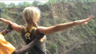 Bungee Jumping at Victoria Falls Pt 1 [upl. by Cyprian968]