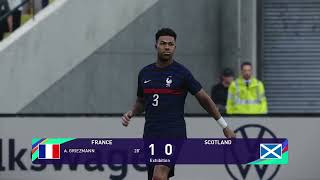 Pes 21 Gameplay  France  Écosse  2023 [upl. by Gabe]