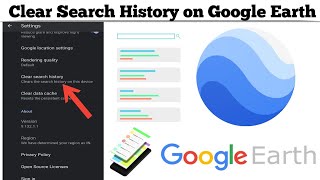 How to Clear Search History on Google Earth app  Techno Logic  2021 [upl. by Stets]