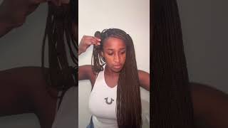 🌟 Quick and Easy Box Braids Styling Tutorial 🌟 [upl. by Edahsalof]