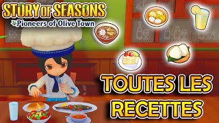 La CUISINE Les RECETTES et le DÉFI du GOURMET PASCAL  Story of Seasons  Pioneers of Olive Town [upl. by Alial6]