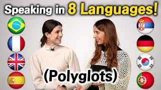 2 Polyglots Speaking in 8 Languages Keep Switching Language [upl. by Swihart387]