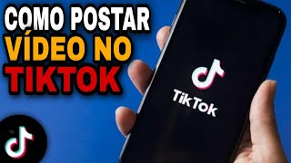 COMO POSTAR VÍDEO NO TIKTOK COM QUALIDADE [upl. by Ulita34]