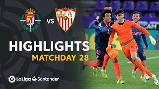 Highlights Real Valladolid vs Sevilla FC 11 [upl. by Hollah]