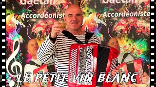 AH  LE PETIT VIN BLANC KARAOKE Valse musette vidéo Youtube accordeon musette guinguette accordéon [upl. by Jasper612]