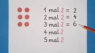 Malreihen Teil 1  Mathe  Grundschule  Klasse 1  einfach üben [upl. by Eldoria]