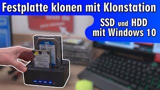 Festplatte SSD klonen mit Klonstation 🐏 Windows 10 kopieren ohne extra Software [upl. by Suez743]