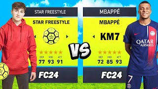 StarFreestyle vs Mbappé  sur Fc24 Qui est le meilleur [upl. by Oicirbaf48]