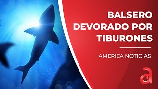 Balsero cubano es devorado por tiburones frente a costas de México [upl. by Urbannai10]