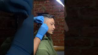 Earlobe piercing piercing piercingstudio earpiercing piercingvideo piercingartist [upl. by Marella]