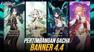 Bahas POSISI META Xianyun Nahida Yae Miko amp Xiao Banner 44 Genshin Impact Indonesia  Ditusi [upl. by Sunday686]