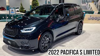 2022 Chrysler Pacifica S Limited  Interior and Exterior Walk Around  2022 Chicago Auto Show [upl. by Feldman]