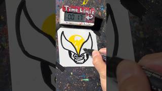 【ASMR】Drawing Wolverine in 40 Sec [upl. by Shannen243]