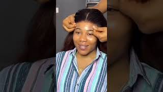 5x5 Closure Wig install 🦋wiginstall hair hairgoals frontal asmr baddie hairtutorial [upl. by Ttiwed958]