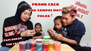 PRANK❗️BORONG SLIME TAPI BUKAN BUAT CACA KEJAMNYA AKU WEY 🥹⁉️ [upl. by Aeduj]