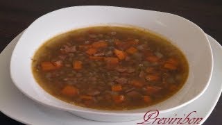 Lentejas con Zanahoria  Lentils with carrots video 132 [upl. by Enom]