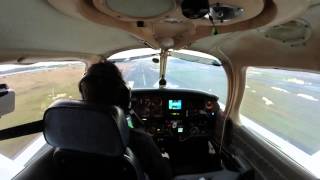 Piper Archer 19Kt Direct Crosswind Landing [upl. by Ojillek130]