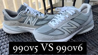 New Balance 990v5 VS 990v6 Which should you buy In depth review [upl. by Oglesby]