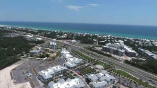 Aerial View of 30A East Inlet Beach Rosemary Beach Seacrest Beach [upl. by Notsla285]