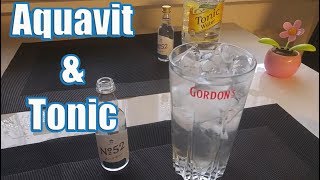 No 52 Aquavit amp Tonic Cocktail  Longdrink  mit Rezept [upl. by Hakvir]