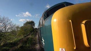 Deltic 19 at Nene Valley railway HELLFIRE [upl. by Hong448]