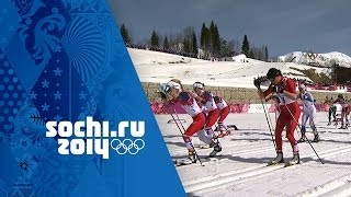 CrossCountry Skiing  Ladies 30km Mass Start  Bjoergen Wins Gold  Sochi 2014 Winter Olympics [upl. by Urina]